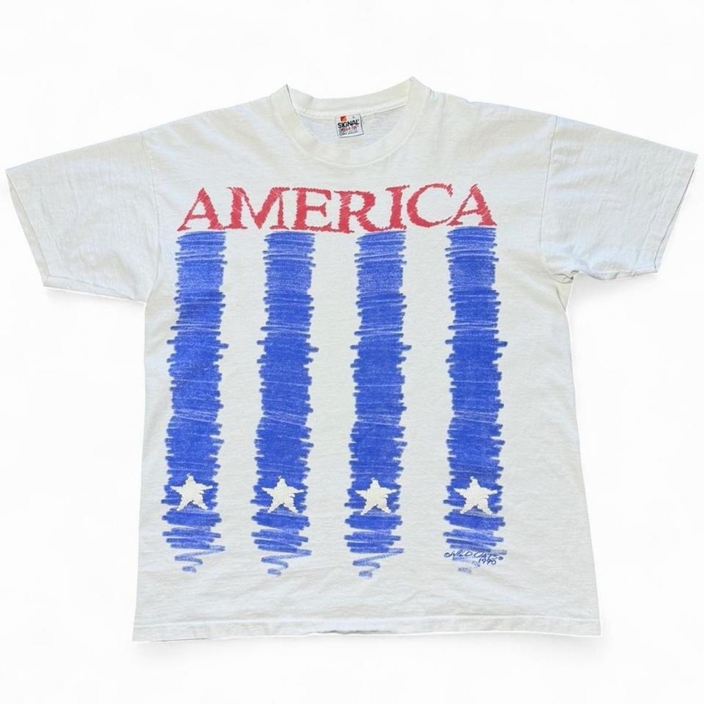 Vintage 1990 America Rock Band Wild Oats Concert Music Merch T-Shirt Large